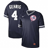 Yankees 4 Lou Gehrig Blue Throwback Jersey Dzhi,baseball caps,new era cap wholesale,wholesale hats